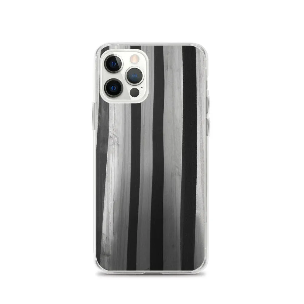 "Striped Asylum Wallpaper" iPhone Case