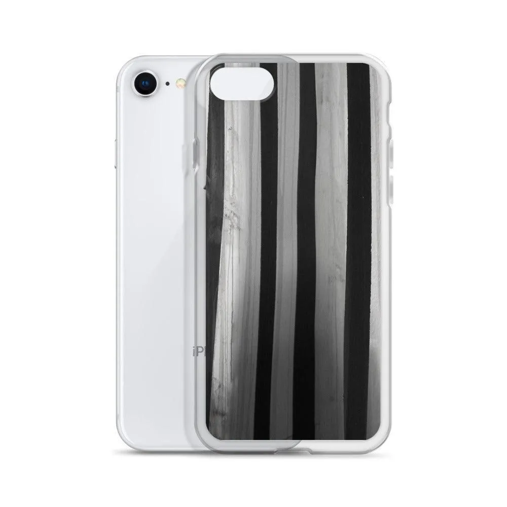 "Striped Asylum Wallpaper" iPhone Case