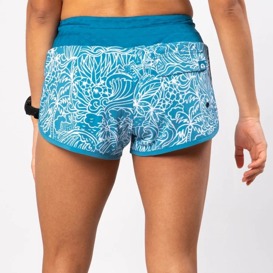 rabbit Surf 'n Turf 2.5" Short | Blue Sapphire | Womens