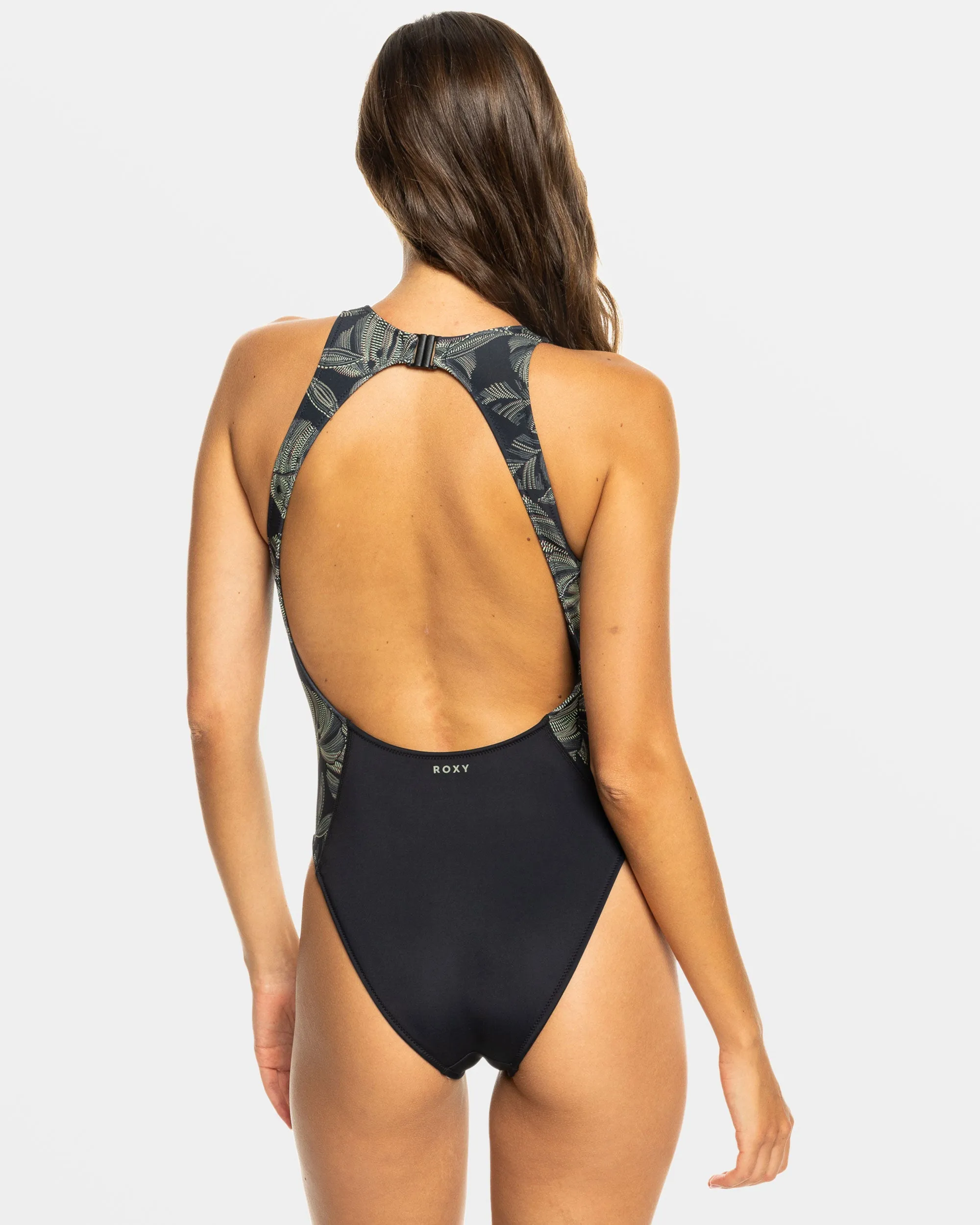 Roxy Pro Wave One Piece Swimsuit - Anthracite The Palms Wetsuit