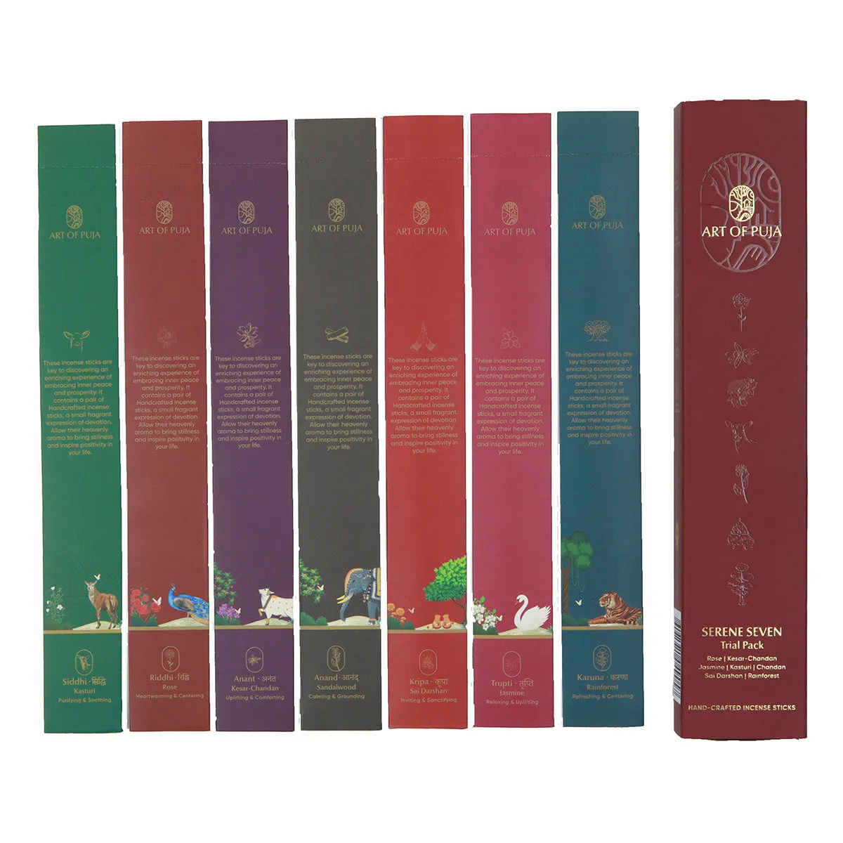 Serene Seven Incense Sticks | Trial | 14 Sticks