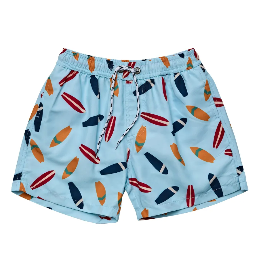 Snapper Rock Mens Retro Surf Volley Board Short M90059 - Blue