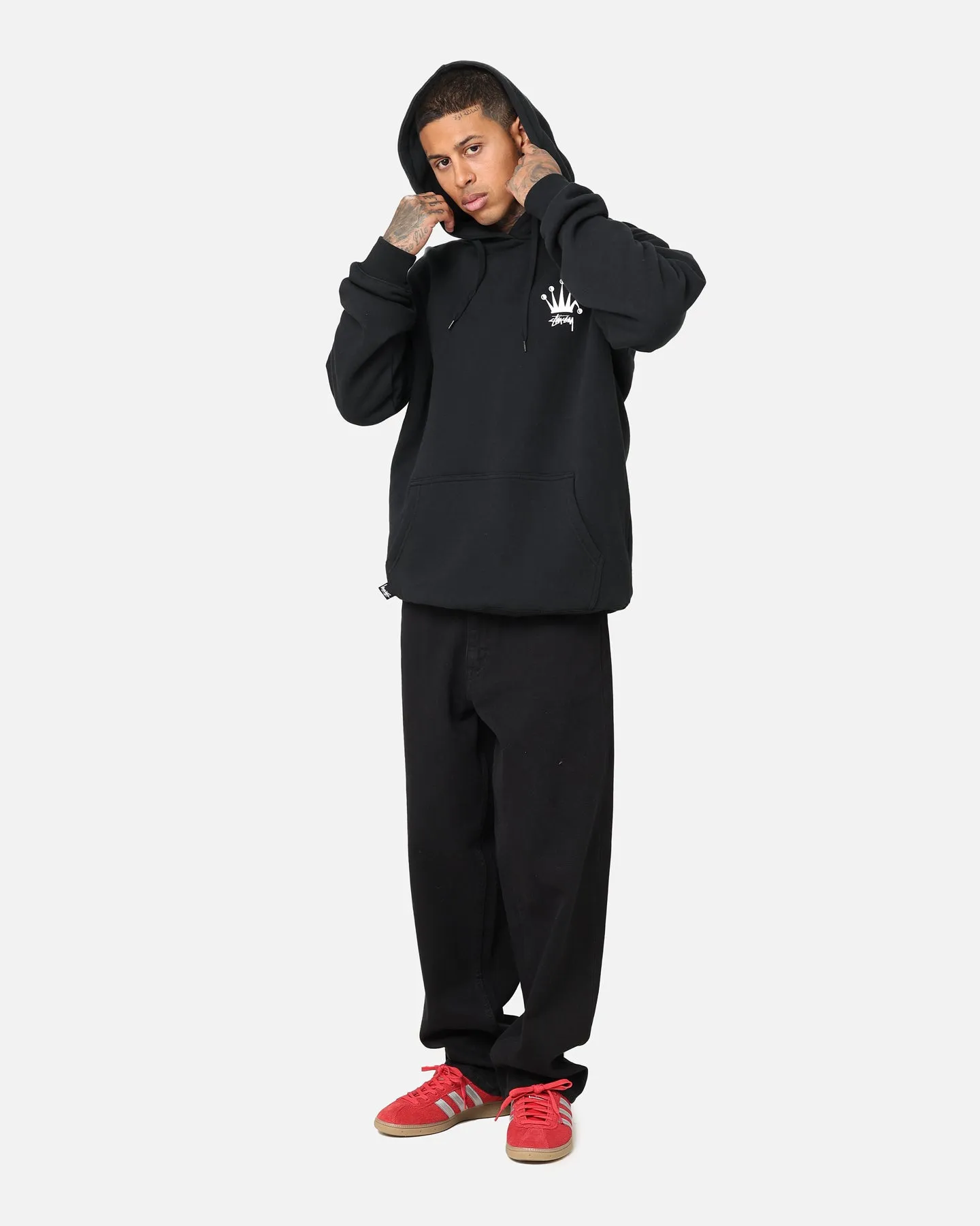 Stussy Crown LCB Hoodie Black