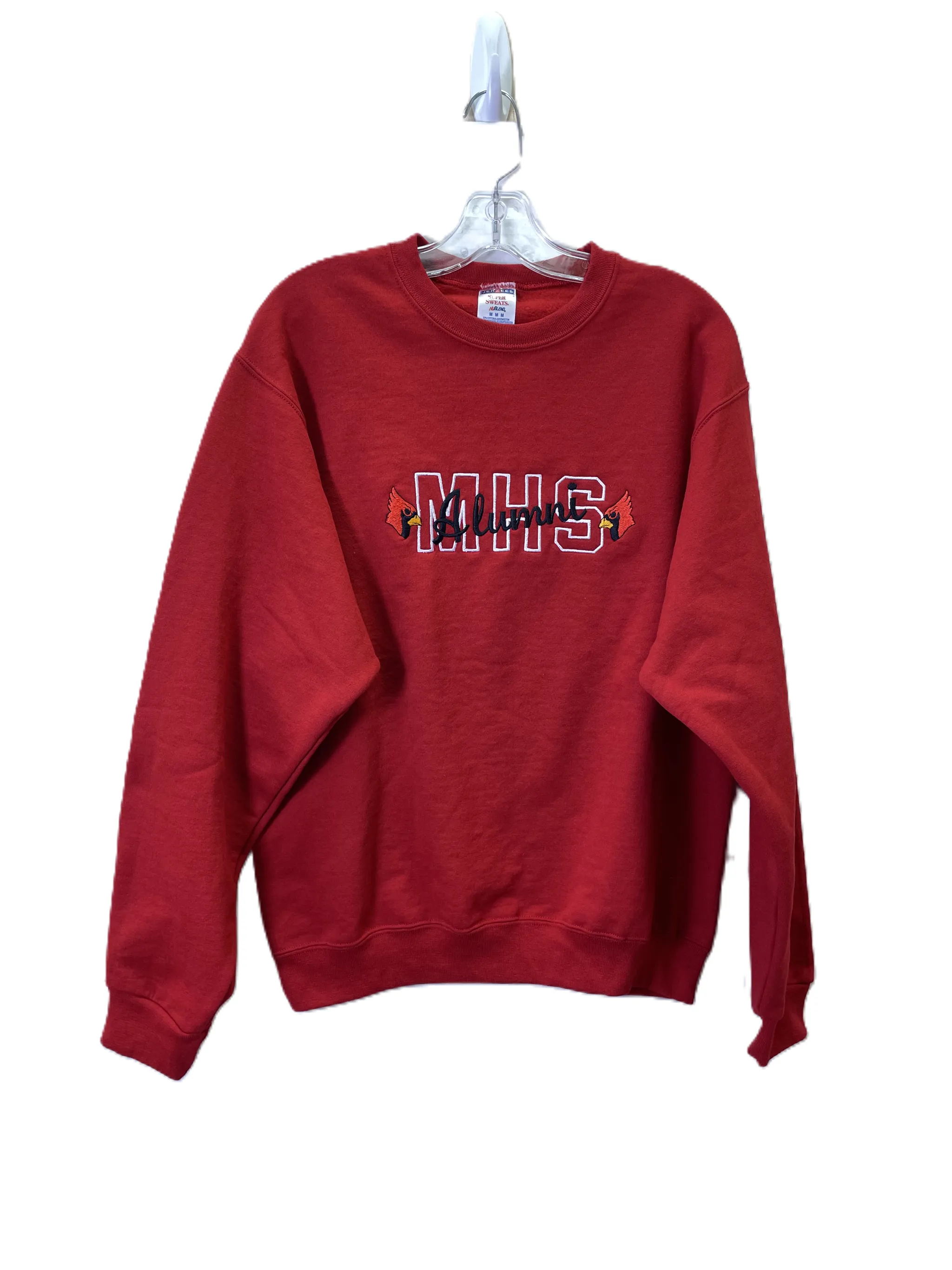 Sweatshirt Crewneck By Jerzees In Red, Size: M