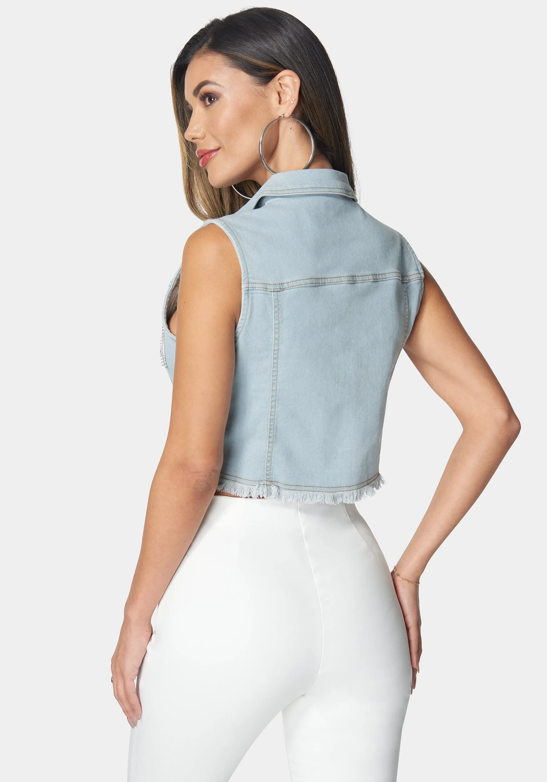 The Cropped Trucker Vest