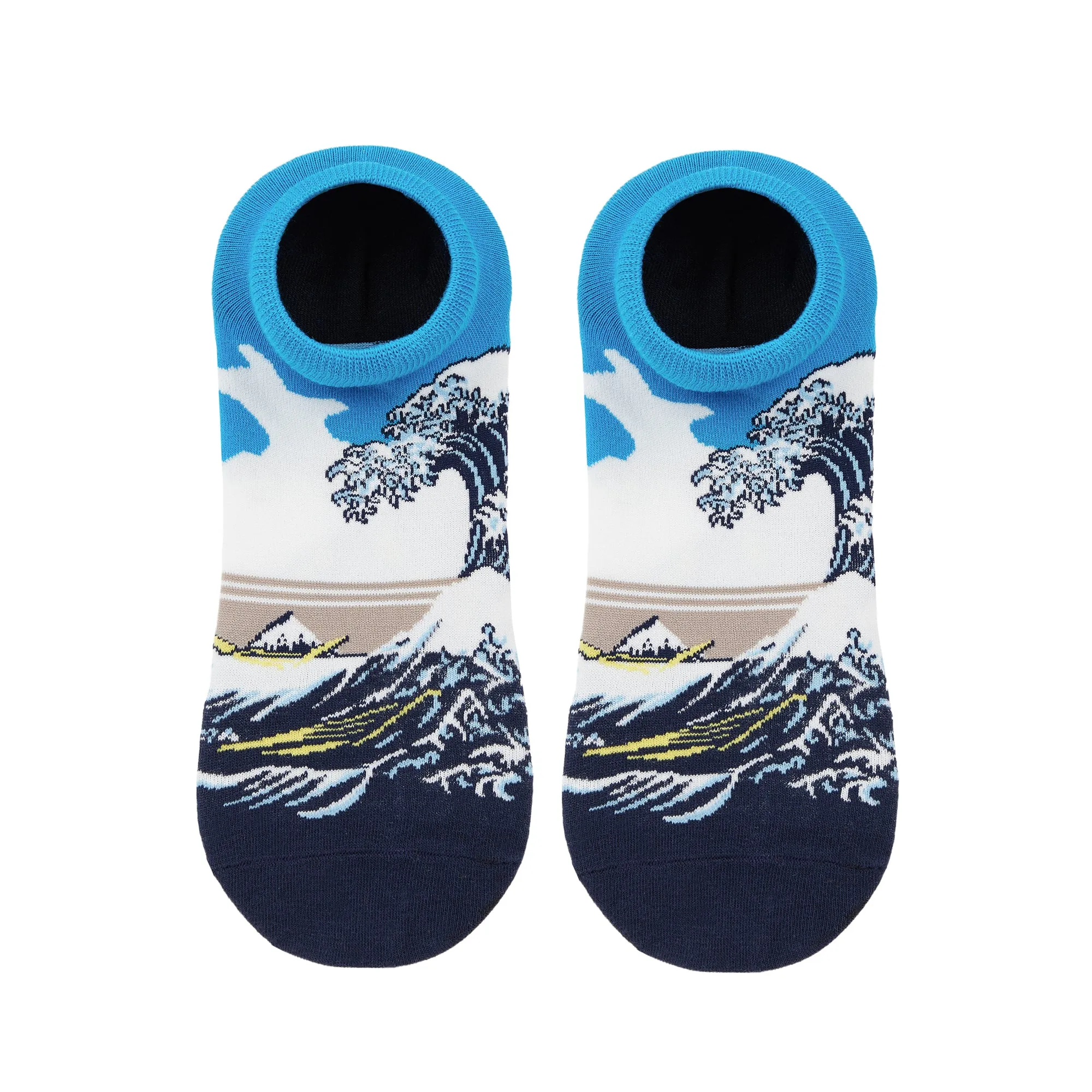 The Great Wave Off Kanagawa Printed Ankle Socks