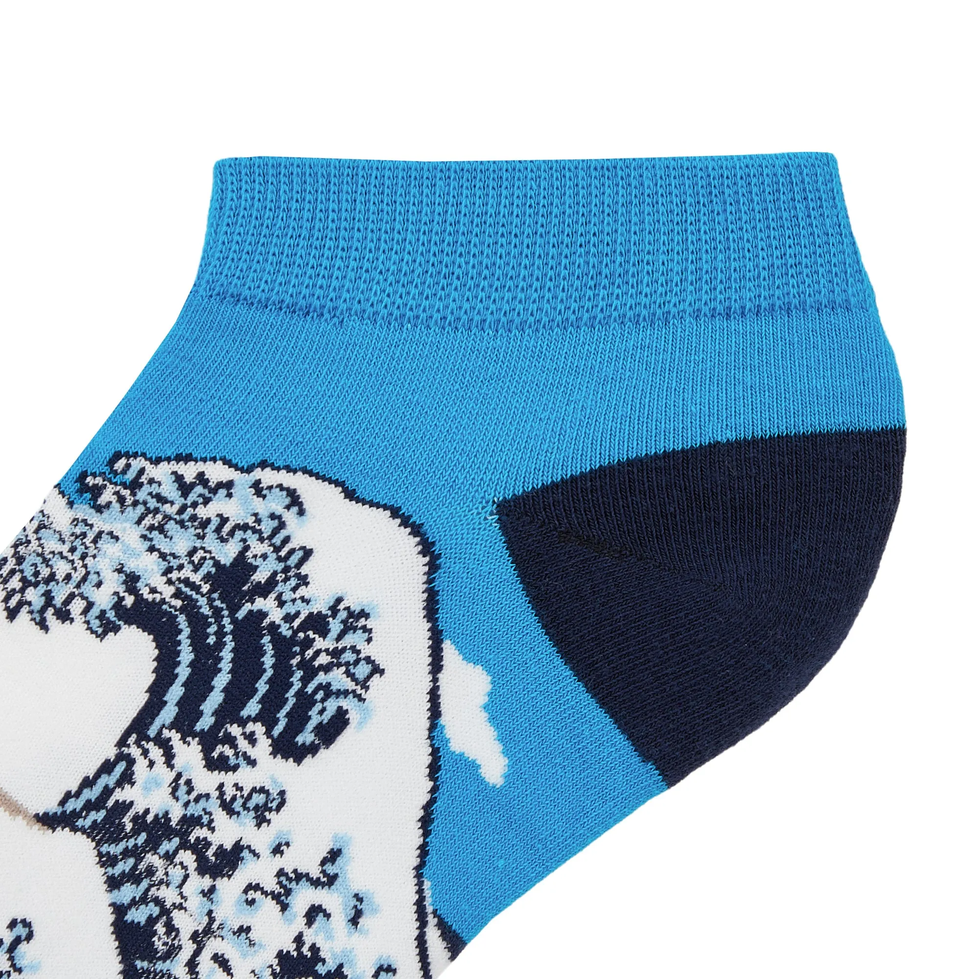 The Great Wave Off Kanagawa Printed Ankle Socks