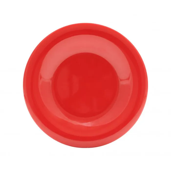 Thunder Group CR007PR 7 5/8" Wide Rim Plate, Pure Red - Dozen