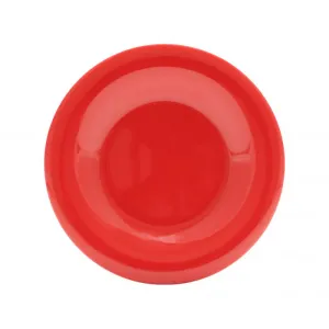 Thunder Group CR007PR 7 5/8" Wide Rim Plate, Pure Red - Dozen