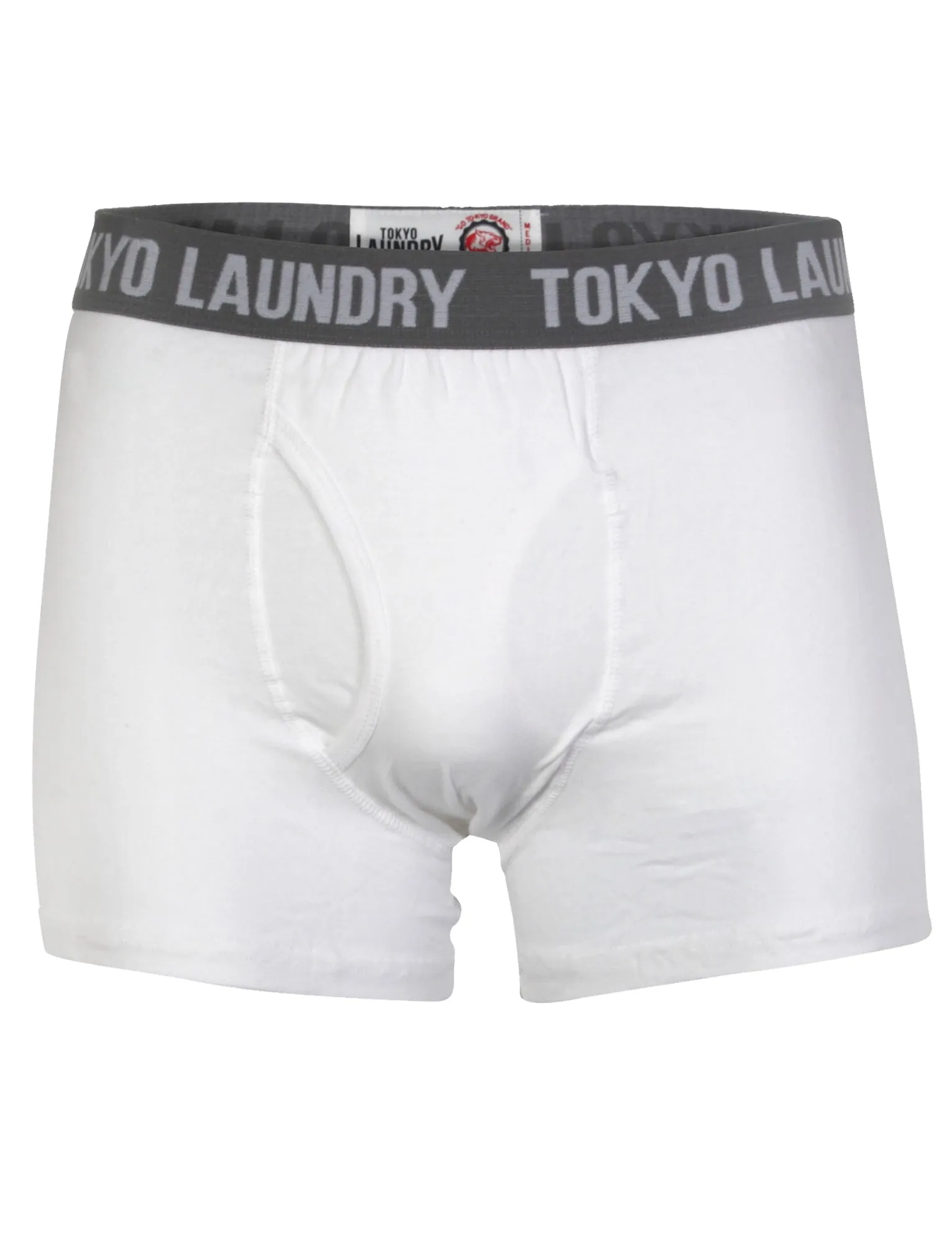 Tokyo Laundry Desoto Cove Sports Boxer Shorts ( 2 Pack) Optic White & Grey