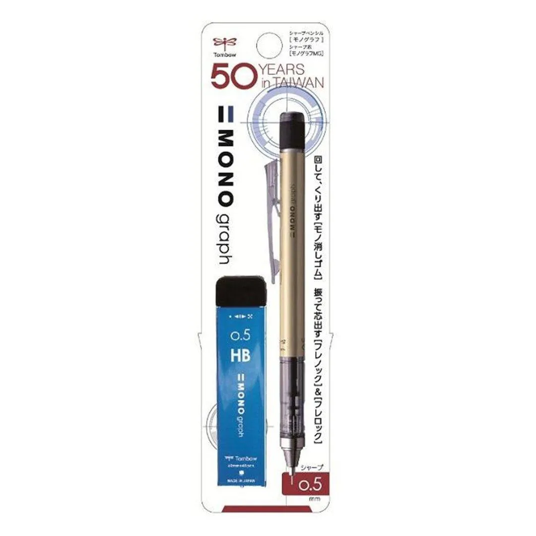 TOMBOW PCB-237 50th Anniversary Taiwan Limited Edition MONO graph 0.5mm Mechanical pencil