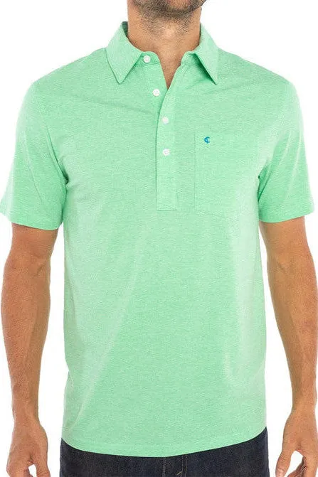 Top-Shelf Players Shirt in Lime Microstripe