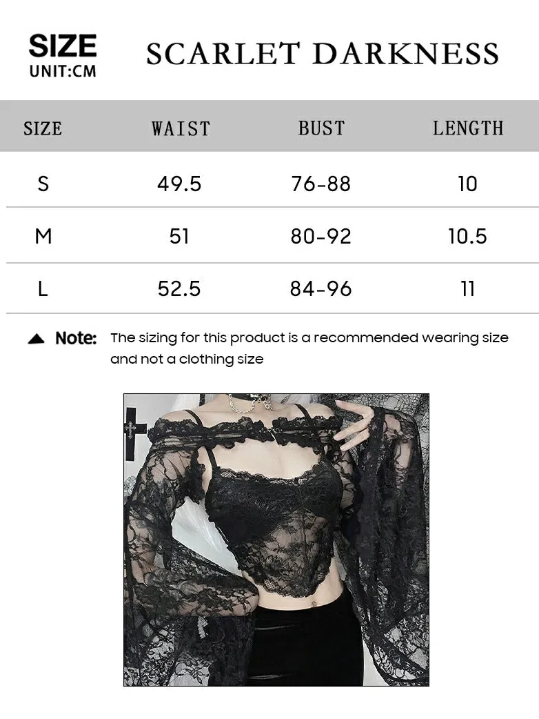 Women Off Shoulder Bell Sleeves Lace Tops