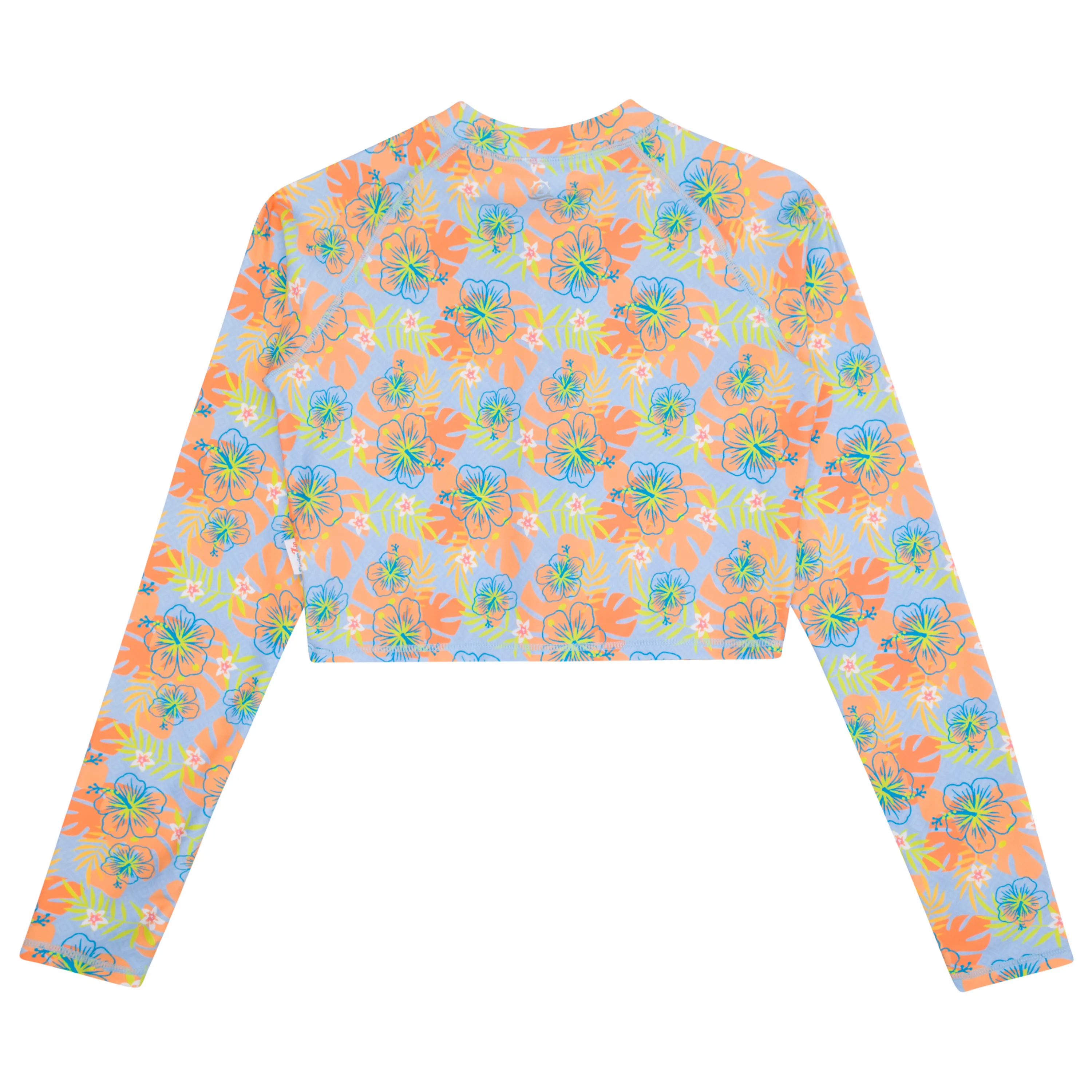 Women's Long Sleeve Crop Rash Guard | “Groovy”