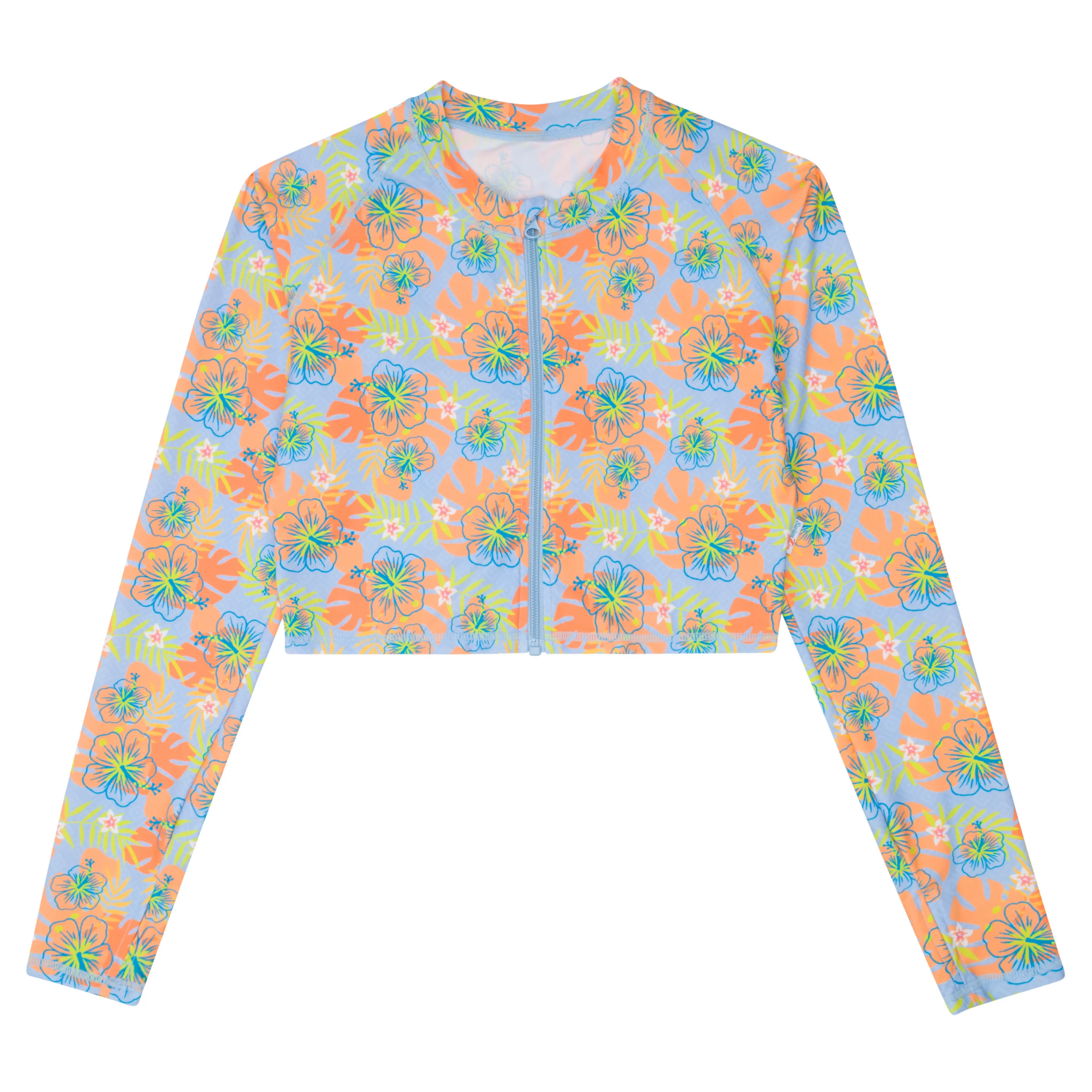 Women's Long Sleeve Crop Rash Guard | “Groovy”